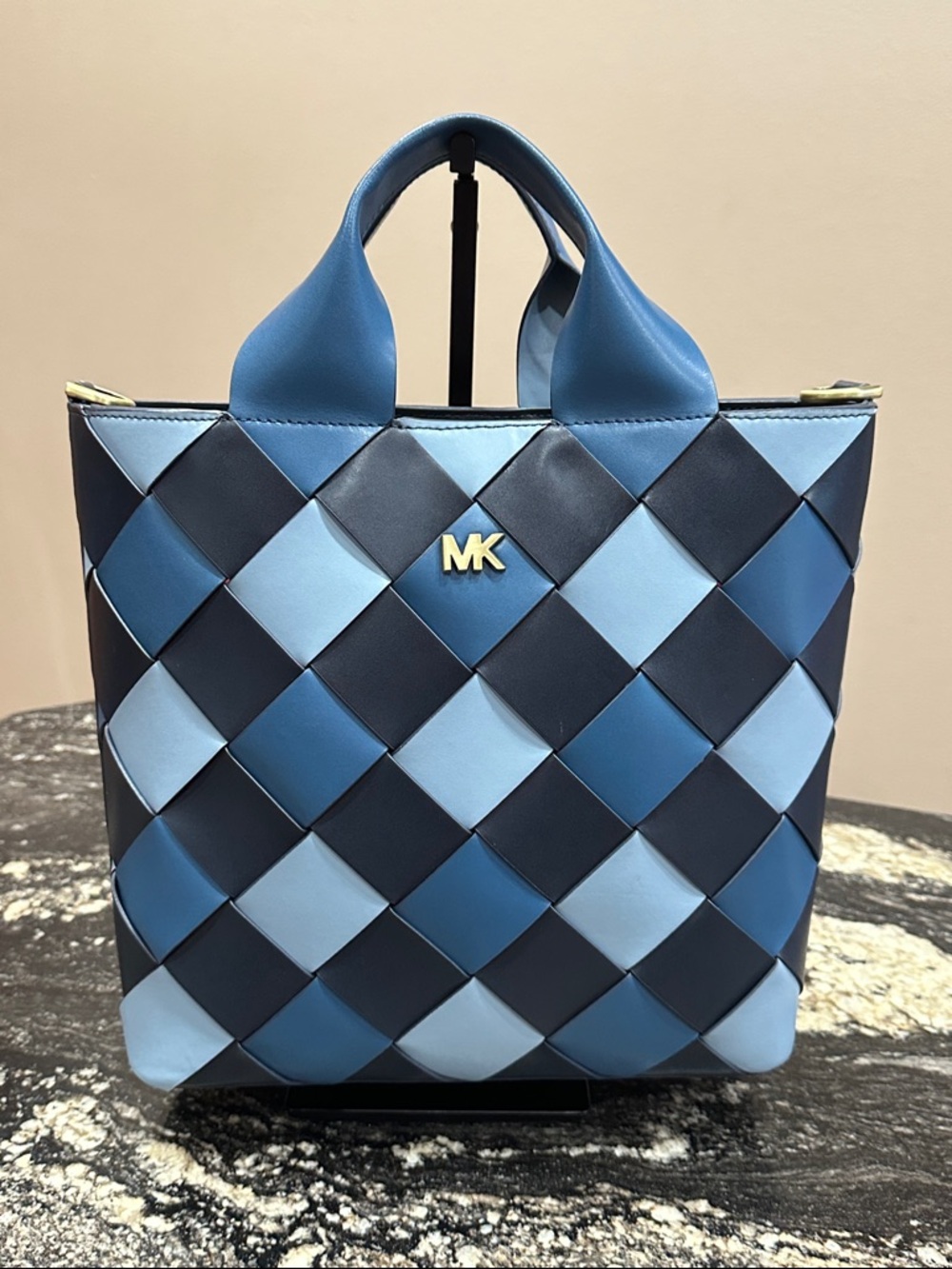 Michael Kors Mott Woven Leather Tote - Picture 3 of 13